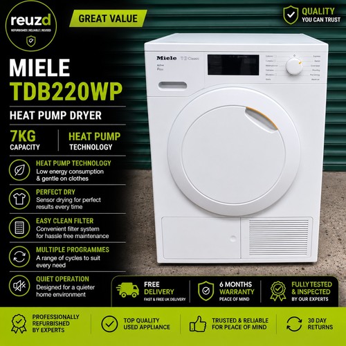 Refurbished miele tdb220wp - refurbished,