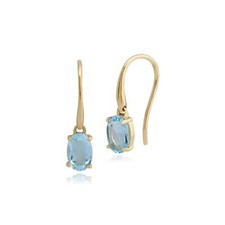 Classic Oval Blue Topaz Claw