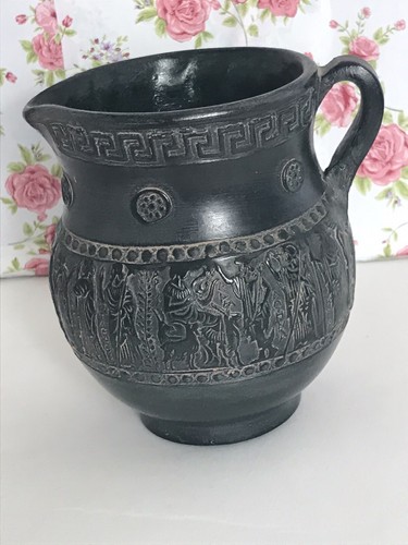 Vintage greek pottery jug - greek,