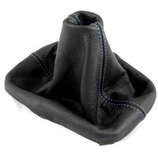 VW GOLF MK4 4 IV BORA BLUE STITCH QUALITY LEATHER GEAR SHIFT BOOT GAITER NEW