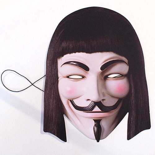 For vendetta cardboard face - vendetta,