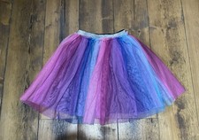 BNWOT Next Girls Rainbow Tutu Skirt Age 7 Years Party Occasion