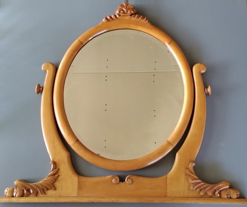 Vintage beveled oval - beveled, dresser