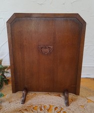 Vintage Art Nouveau Oak Fire