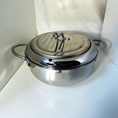 Stainless steel steam cooker - steel,