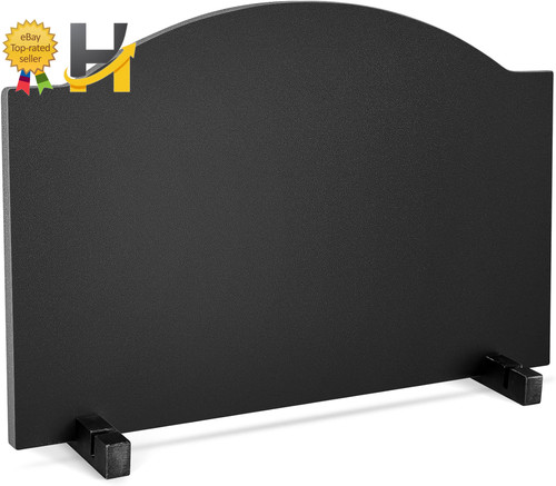 Inch iron fireback with - inch,