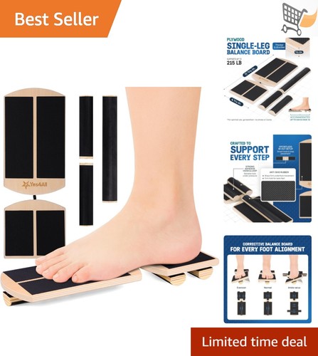 Wooden balance board 350lbs - board,