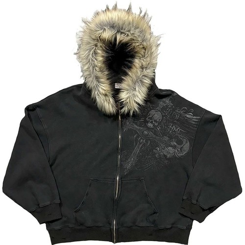Womens harajuku faux fur - faux,