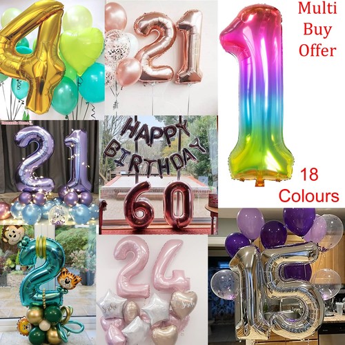 Birthday number balloons - birthday,