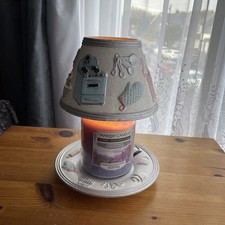 Yankee Candle Shade And Tray , With A New Candle From Nutmeg