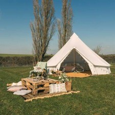 5M Bell Tent with Zipped PVC