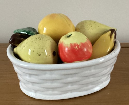 Vintage majolica mixed fruit - vintage,