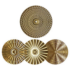 Modern Gold Metal Round Wall