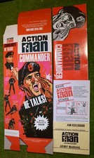 VINTAGE ACTION MAN 40th EMPTY BOX COMMANDER (REALISTIC HAIR ON BOX NO DOLL) FLAT