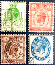 *GB KGV 1929 SG434-437,  ~ POSTAL UNION CONGRESS ~ FINE USED