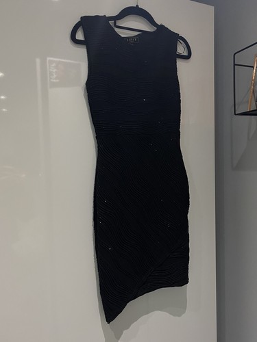 Lipsy black glitter - glitter, dress