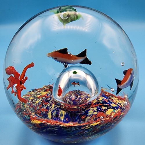 Art glass underwater ocean - glass,