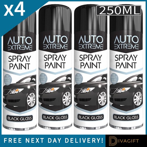 Black gloss aerosol - black, spray