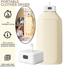 Portable Electric Clothes Dryer Foldable Hot Air Dry Machine Home Tarvel Buddy