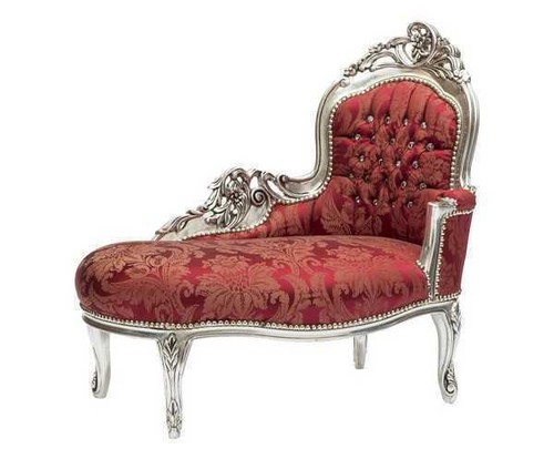 Baroque wood chaise lounge - baroque,