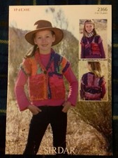 Knitting Pattern - Sirdar Girl's Waistcoats, Indie, 2366 (201408)