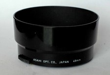 Pentax 49mm plastic lens hood for Takumar M42 85mm f2.8 or 100mm f4 lenses.
