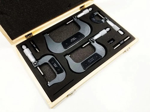 Outside micrometer set with - outside,