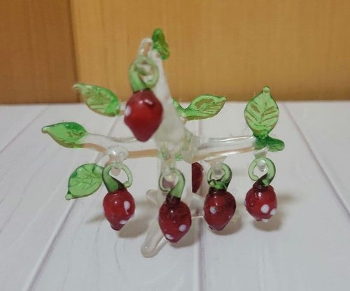 Glass tree figurine - glass,