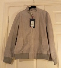 Patrouille De France Strike Denver 100% Goatskin Suede Leather - XL - Grey €550