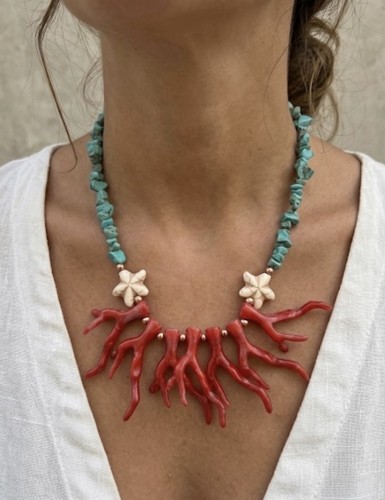 Beautiful summer necklace with - beautiful,