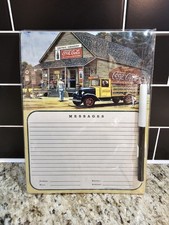 Vintage Coca-Cola Dry Erase Magnetic Board Pictures Smith Grocery Store
