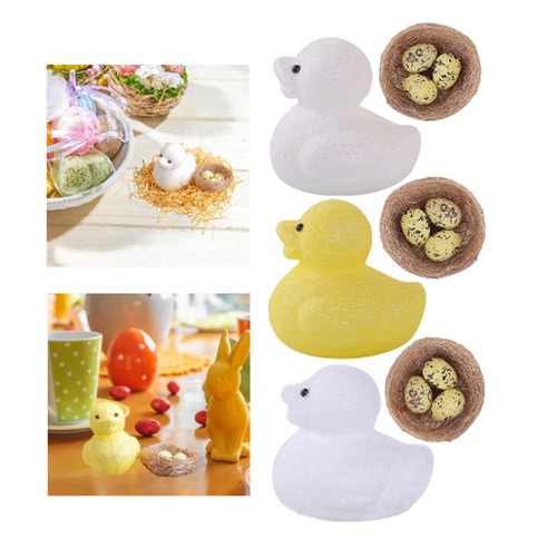 Simulation duck with - duck, egg