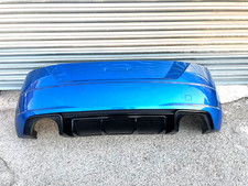 AUDI TTRS 8S REAR BUMPER COMPLETE BLUE LX5J 2016 2018 TT RS GENUINE