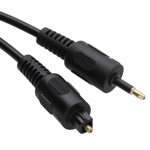 Black fibre optic audio - 2m,