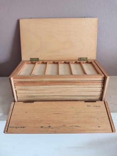 Vintage wooden microscope - vintage,