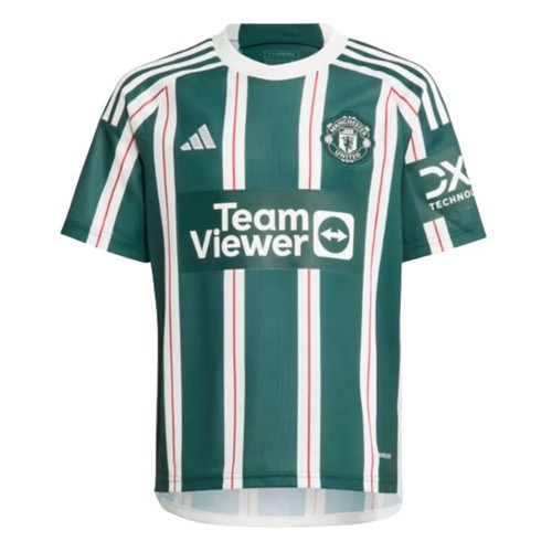 Kids away football shirt - football, green
