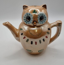 Vintage one person owl teapot - vintage,