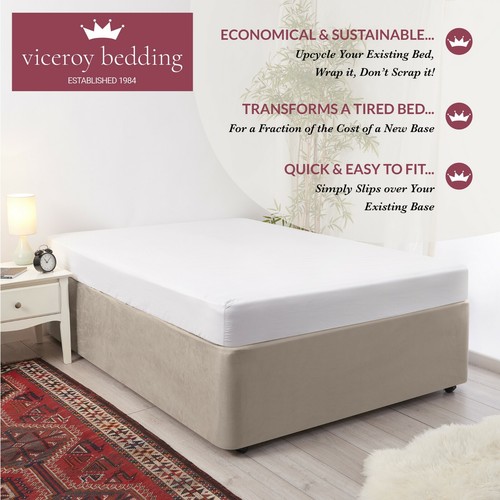 Luxury faux suede divan bed - suede,