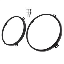 2* 7inch Round Headlight Mount Bracket Rings For Jeep Wrangler JK 2007-2017