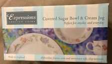 Royal Doulton Expressions Summer Carnival Covered Sugar Bowl And Cream Jug Boxed