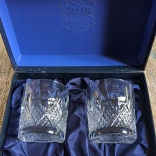 Two (2) vintage Stuart Crystal