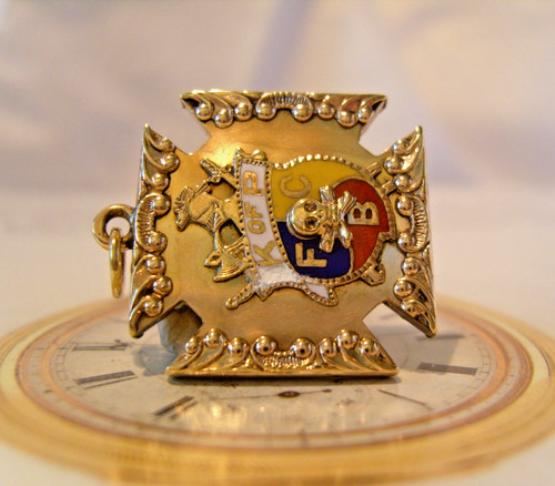 Masonic pocket watch chain - pocket,