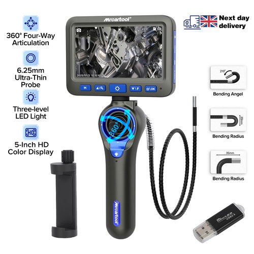Endoscope camera 360 way - 360°, 4-way