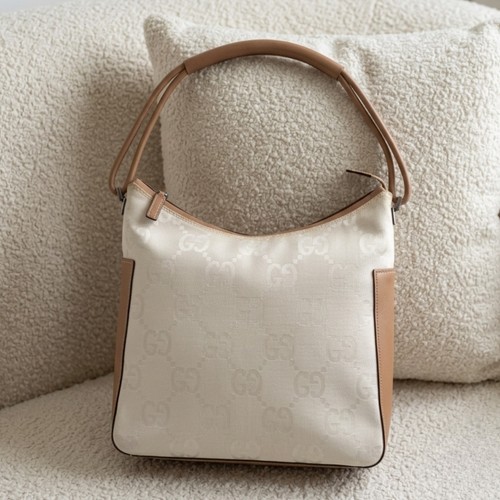 Vintage white gucci hobo - hobo, bag