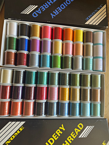 Janome embroidery thread set - janome,