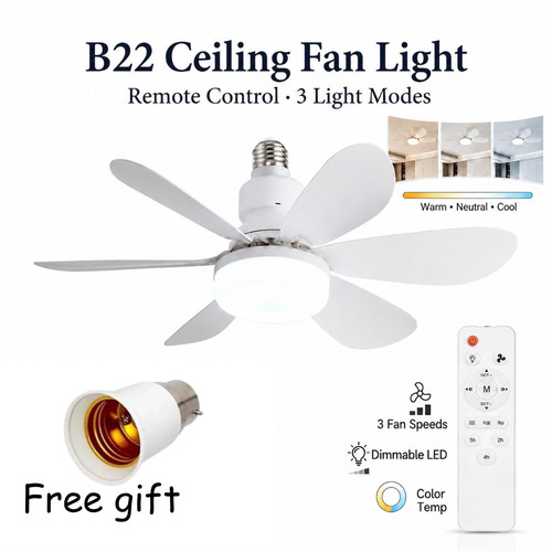 B22 bayonet ceiling fan light - bayonet,