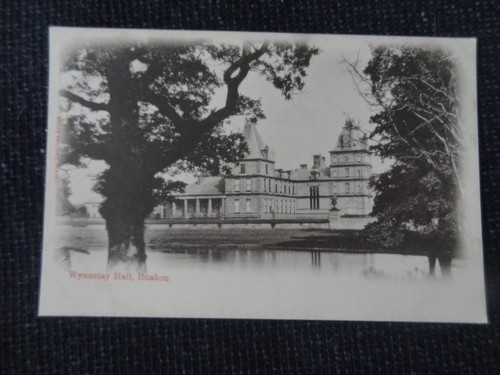 Wynnstay hall ruabon - hall, postcard