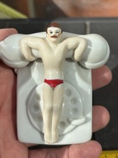Ceramic Phone Gent Gay Icon Kitsch Novelty Ornament Unusual Piece Pottery 9r