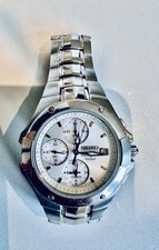 Seiko Coutura Chronograph Silver Dial Stainless Steel Strap Men's Watch