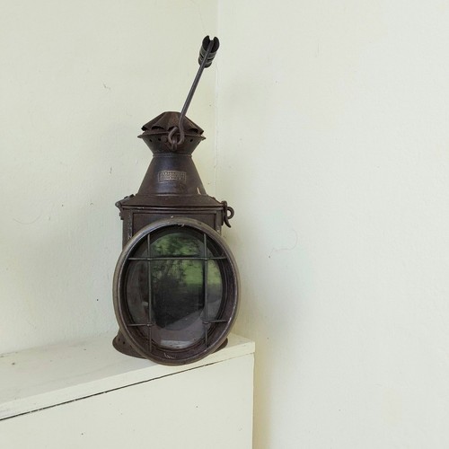 James horn railway lantern - horn,
